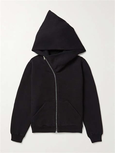 rick owens jersey hoodie